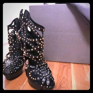 McQueen Caged High Heels euro 39.5/us 8.5